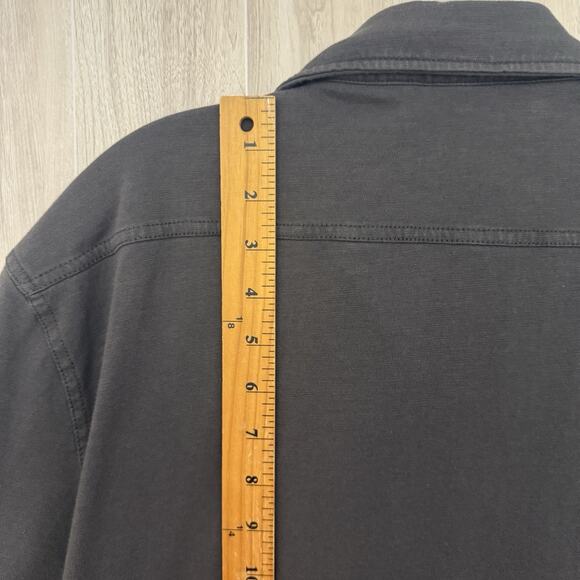 Faherty Short Sleeve Knit Seasons Shirt Men XL Washed Black Pockets Casual READ - Picture 9 of 12